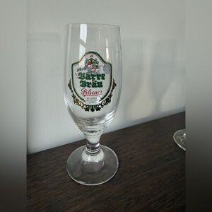 *FRAGILE ITEM* Set of 5 Vintage Barre Brau Pilsner Glasses from Germany